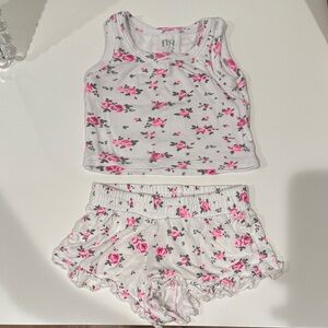 Flowers by Zoe Floral Kids Set - White and Pink